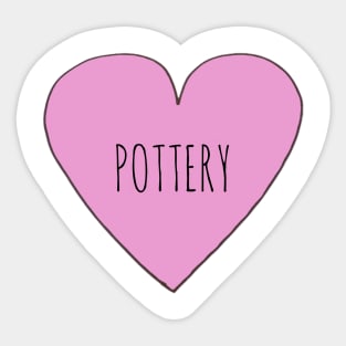 Love Pottery Sticker